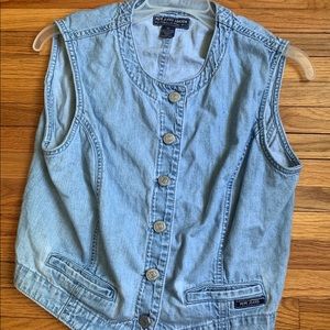 Vintage Pepe Light Blue Denim Vest